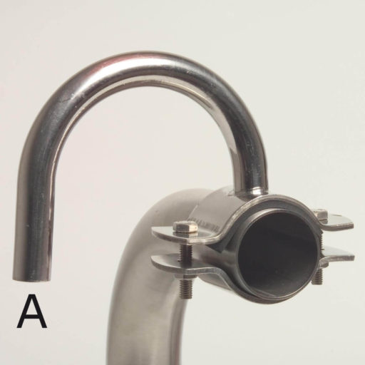 Milk Entry Clamp With 180° Pipe