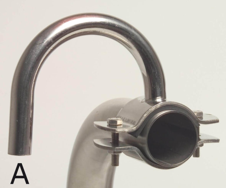 Milk Entry Clamp With 180° Pipe