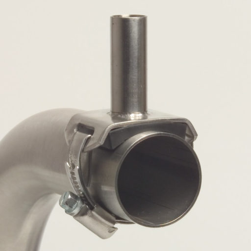 Straight Milk Inlet with Adjustable Hose Clamp